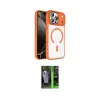 ieg™ iPhone 17 Pro Kılıf Kıvılcım Prime - Şeffaf 360 Full Body Arka Koruyucu