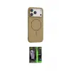 ieg™ iPhone 17 Pro Kılıf Yankı Form Serisi - Şeffaf 360 Full Body Arka Koruyucu