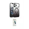 ieg™ iPhone 17 Pro Max Kılıf Ahenk Doku Özel Seri - Şeffaf Pasifik Cam Ekran Koruyucu