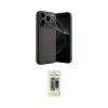ieg™ iPhone 17 Pro Max Kılıf Ahenk Serisi - Siyah Joko Magic 5D Hayalet Cam