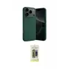 ieg™ iPhone 17 Pro Max Kılıf Ahenk Serisi - Siyah Joko Magic 5D Hayalet Cam