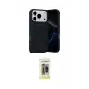 ieg™ iPhone 17 Pro Max Kılıf Ahenk Serisi - Siyah Joko Magic 5D Hayalet Cam