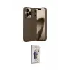 ieg™ iPhone 17 Pro Max Kılıf Eksen Form Prime - Siyah Bilvis 3D Cam Ekran Koruyucu