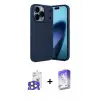 ieg™ iPhone 17 Pro Max Kılıf Eksen Form Prime - Siyah Bilvis 5in1 3D Magic Cam Ekran Koruyucu + Bilvis Titan Kamera Lens - NLGY