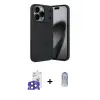 ieg™ iPhone 17 Pro Max Kılıf Eksen Form Prime - Siyah Joko Magic 5D Cam + Bilvis Titan Kamera Lens - LT