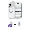 ieg™ iPhone 17 Pro Max Kılıf Kıvılcım Form Prime - Siyah Joko Magic 5D Cam + Bilvis Titan Kamera Lens - TU
