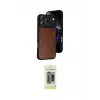 ieg™ iPhone 17 Pro Max Kılıf Kıvılcım Işık Serisi - Siyah Joko Magic 5D Hayalet Cam