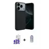 ieg™ iPhone 17 Pro Max Kılıf Kozmos Yansıma Özel Seri - Siyah Joko Magic 5D Cam + Bilvis Titan Kamera Lens - TU