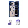 ieg™ iPhone 17 Pro Max Kılıf Nova Işık Özel Seri - Siyah Bilvis 5in1 3D Magic Cam Ekran Koruyucu + Bilvis Titan Kamera Lens - GS