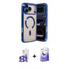 ieg™ iPhone 17 Pro Max Kılıf Nova Işık Özel Seri - Siyah Bilvis 5in1 5D Magic Hayalet Cam Ekran Koruyucu + Bilvis Titan Kamera Lens - TU