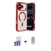 ieg™ iPhone 17 Pro Max Kılıf Nova Işık Özel Seri - Siyah Joko Magic 5D Cam + Bilvis Titan Kamera Lens - TU