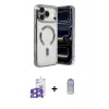 ieg™ iPhone 17 Pro Max Kılıf Nova Işık Özel Seri - Siyah Joko Magic 5D Cam + Bilvis Titan Kamera Lens - TU