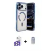 ieg™ iPhone 17 Pro Max Kılıf Nova Işık Özel Seri - Siyah Joko Magic 5D Cam + Bilvis Titan Kamera Lens - TU