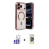 ieg™ iPhone 17 Pro Max Kılıf Nova Işık Özel Seri - Siyah Joko Magic 5D Hayalet Cam + Bilvis Titan Kamera Lens - GS