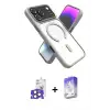 ieg™ iPhone 17 Pro Max Kılıf Nova Yansıma Serisi - Siyah Bilvis 5in1 3D Magic Cam Ekran Koruyucu + Bilvis Titan Kamera Lens - NLGY