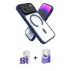 ieg™ iPhone 17 Pro Max Kılıf Nova Yansıma Serisi - Siyah Bilvis 5in1 5D Magic Hayalet Cam Ekran Koruyucu + Bilvis Titan Kamera Lens - LT