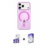 ieg™ iPhone 17 Pro Max Kılıf Pusula Form Özel Seri - Siyah Bilvis 5in1 3D Magic Cam Ekran Koruyucu + Bilvis Titan Kamera Lens - TU