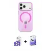 ieg™ iPhone 17 Pro Max Kılıf Pusula Form Özel Seri - Siyah Bilvis 5in1 5D Magic Hayalet Cam Ekran Koruyucu + Bilvis Titan Kamera Lens - GS
