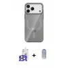 ieg™ iPhone 17 Pro Max Kılıf Pusula Form Özel Seri - Siyah Joko Magic 5D Cam + Bilvis Titan Kamera Lens - NLGY