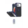 ieg™ iPhone 17 Pro Max Kılıf Yörünge Çizgi - Siyah Joko Magic 5D Cam