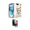 ieg™ iPhone 7 Plus Kılıf Kozmos Doku - Siyah 3D Antistatik Mat Seramik Nano Ekran Koruyucu