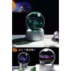 Işıklı Cam Küre Güneş Sistemi Saat Pilli
