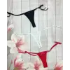 Kadın 3lü Dantelli Yandan Bağlamalı Seksi Tanga IEG0054