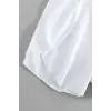ieg™ Kadın Beyaz Yırtmaçlı Etek Görünümlü Şık Deniz Şortu