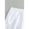 ieg™ Kadın Beyaz Yırtmaçlı Etek Görünümlü Şık Deniz Şortu