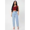 ieg™ Kadın Bordo Kare Yaka Crop Top Bluz