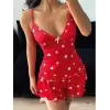 ieg™ Kadın Kalp Desenli Şortlu Pijama Takım 5178