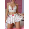ieg™ Kadın Kirazlı Fiyonklu Seksi Kostüm