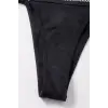 ieg™ Kadın Siyah File Detaylı Özel Bikini Takımı