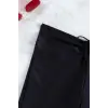 ieg™ Kadın Siyah Önden Bağcıklı Deniz Şortu