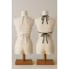 ieg™ Kadın Siyah ve Beyaz Minimal Kesim Üçgen Bikini Üstü