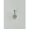 IEG - Kalp Detaylı Göbek Piercing