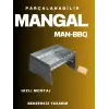 ieg™ Katlanabilir Mangal - Portatif Katlanabilir Kamp Ve Piknik Mangalı 1 Mm Kalınlık