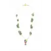 IEG - Kırıktaşlı Balık Kolye - Su Yeşili