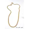 IEG - Kısa İtalyan Çelik Kolye-45 Cm - Altın