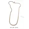 IEG - Kısa İtalyan Çelik Kolye-45 Cm - Gümüş