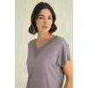 ieg™ Kısa Kollu V Yakalı Dantelli Pijama Takımı