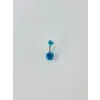 IEG - Mavi Taşlı Göbek Piercing