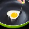 Metalik Kalp Şeklinde Yumurta ve Krep Kalıbı