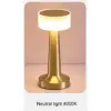 Modern Led Abajur Masa Lambası Dokunmatik 3 Mod Kademeli Şarjlı Dokunm Gold Masa Lambası Orta Kafa