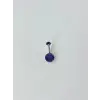 IEG - Mor Taşlı Göbek Piercing