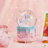 Orta Boy Işıklı Unicorn Kar Küresi