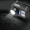 PeakStar PS-571 Sensör XPG COB LED USB Şarj Edilebilir Lityum Pilli Zoomlu Kafa Lambası