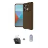 ieg™ Redmi Note 13 Pro 4G Kılıf Eksen Form Prime - Siyah Joko Magic 5D Cam + Kamera Lens Koruma Cam - SF
