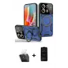 ieg™ Redmi Note 13 Pro 5G Kılıf Kıvılcım Modern Serisi - Siyah 6D Antistatik Mat Seramik Hayalet Nano Ekran Koruyucu + Kamera Lens Koruma Cam - SF