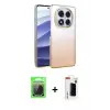 ieg™ Redmi Note 14 Pro Plus Kılıf Kıvılcım Minimal Özel Seri - Siyah Hayalet Polymer Nano Ekran Koruyucu + Raze Metal Kamera Lens - GS